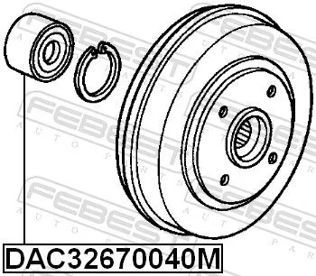 FEBEST Wheel Bearing (DAC32670040M)