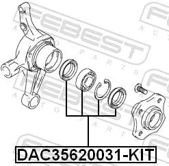 FEBEST Wheel Bearing Kit (DAC35620031-KIT)