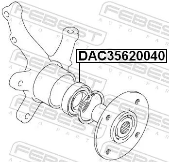 FEBEST Wheel Bearing (DAC35620040)