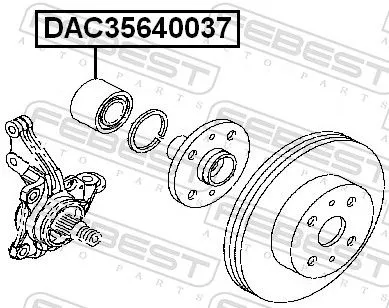 FEBEST Wheel Bearing (DAC35640037)