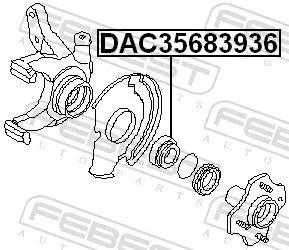 FEBEST Wheel Bearing (DAC35683936)