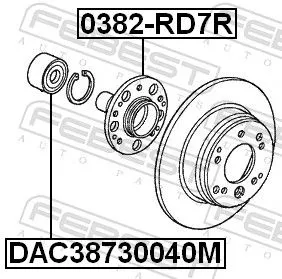 FEBEST Wheel Bearing (DAC38730040M)