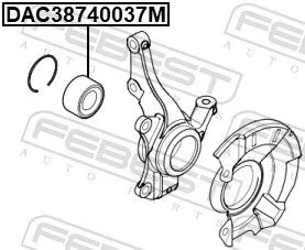FEBEST Wheel Bearing (DAC38740037M)