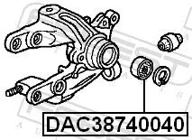 FEBEST Wheel Bearing (DAC38740040)