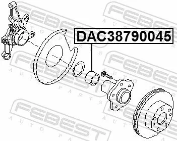FEBEST Wheel Bearing (DAC38790045)