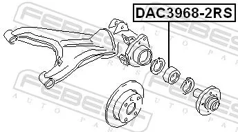 FEBEST Wheel Hub (DAC3968-2RS)