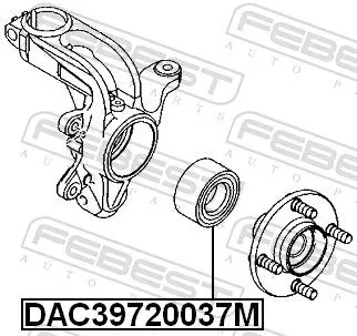 FEBEST Wheel Bearing (DAC39720037M)