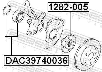 FEBEST Wheel Bearing (DAC39740036)
