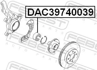 FEBEST Wheel Bearing (DAC39740039)