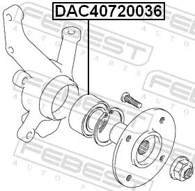 FEBEST Wheel Bearing (DAC40720036)