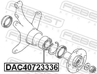 FEBEST Wheel Bearing (DAC40723336)