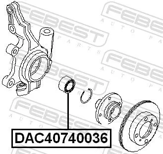 FEBEST Wheel Bearing (DAC40740036)