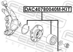 FEBEST Wheel Bearing Kit (DAC40780040M-KIT)
