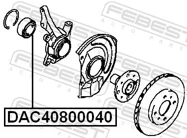 FEBEST Wheel Bearing (DAC40800040)
