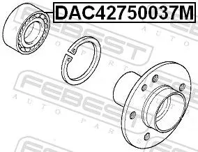 FEBEST Wheel Bearing (DAC42750037M)