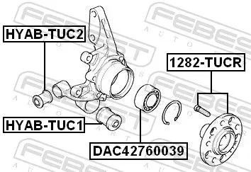 FEBEST Wheel Bearing (DAC42760039)