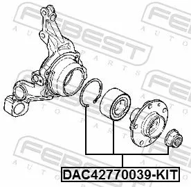 FEBEST Wheel Bearing Kit (DAC42770039-KIT)
