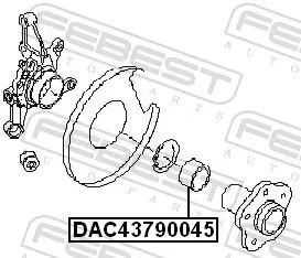 FEBEST Wheel Bearing (DAC43790045)