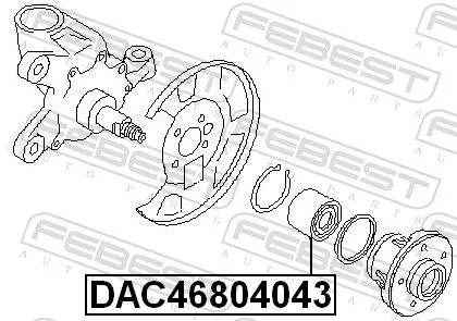 FEBEST Wheel Bearing (DAC46804043)