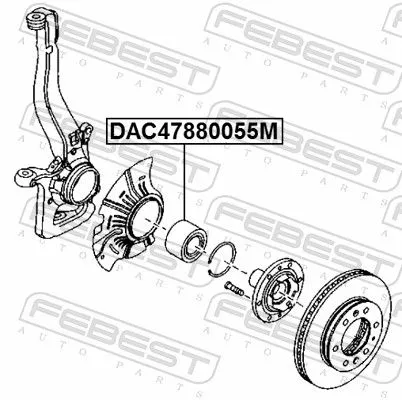 FEBEST Wheel Bearing (DAC47880055M)