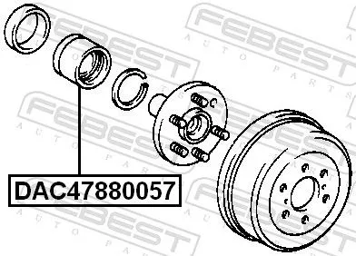 FEBEST Wheel Bearing (DAC47880057)