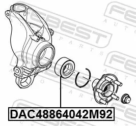 FEBEST Wheel Bearing (DAC48864042M92)