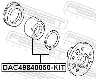 FEBEST Wheel Bearing Kit (DAC49840050-KIT)