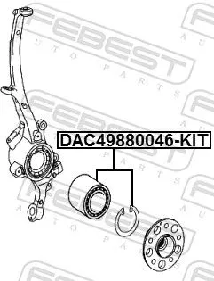 FEBEST Wheel Bearing Kit (DAC49880046-KIT)