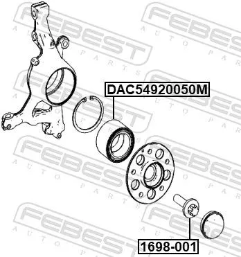 FEBEST Wheel Bearing (DAC54920050M)