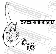 FEBEST Wheel Bearing (DAC54980050M)