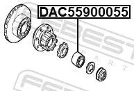 FEBEST Wheel Bearing (DAC55900055)
