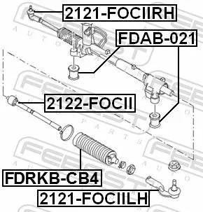 FEBEST Mounting, steering gear (FDAB-021)
