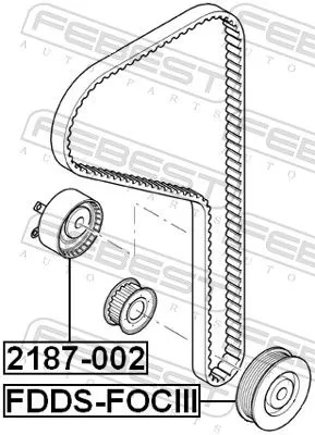 FEBEST Belt Pulley, crankshaft (FDDS-FOCIII)