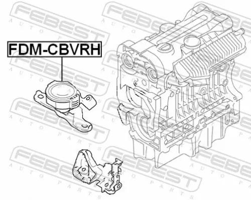 FEBEST Mounting, engine (FDM-CBVRH)