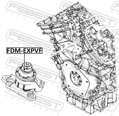 FEBEST Mounting, engine (FDM-EXPVF)