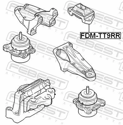 FEBEST Mounting, engine (FDM-TT9RR)