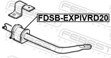 FEBEST Mounting, stabiliser bar (FDSB-EXPIVRD20)
