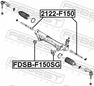 FEBEST Mounting, steering gear (FDSB-F150SG)