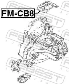 FEBEST Mounting, engine (FM-CB8)
