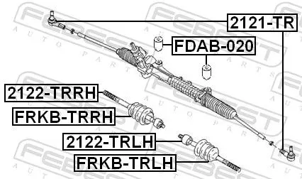 FEBEST Bellow, steering (FRKB-TRRH)