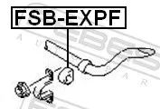 FEBEST Mounting, stabiliser bar (FSB-EXPF)