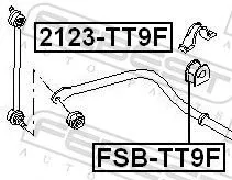 FEBEST Mounting, stabiliser bar (FSB-TT9F)