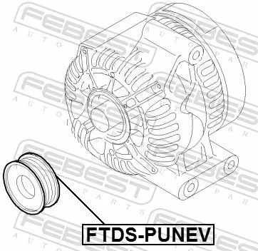 FEBEST Belt Pulley, alternator (FTDS-PUNEV)