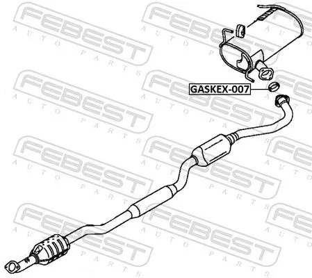 FEBEST Seal Ring, exhaust pipe (GASKEX-007)