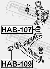 FEBEST Mounting, control/trailing arm (HAB-109)