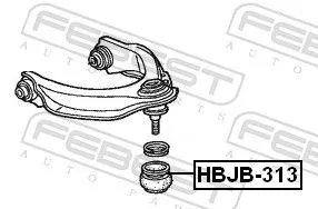 FEBEST Repair kit, supporting/ball joint (HBJB-313)