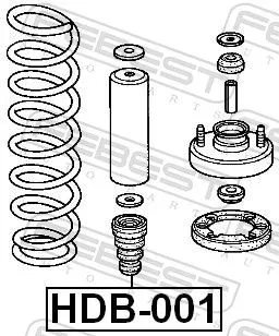 FEBEST Rubber Buffer, suspension (HDB-001)