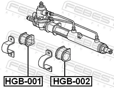 FEBEST Mounting, steering gear (HGB-002)