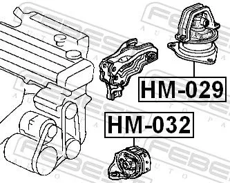 FEBEST Mounting, engine (HM-029)