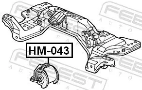 FEBEST Mounting, engine (HM-043)